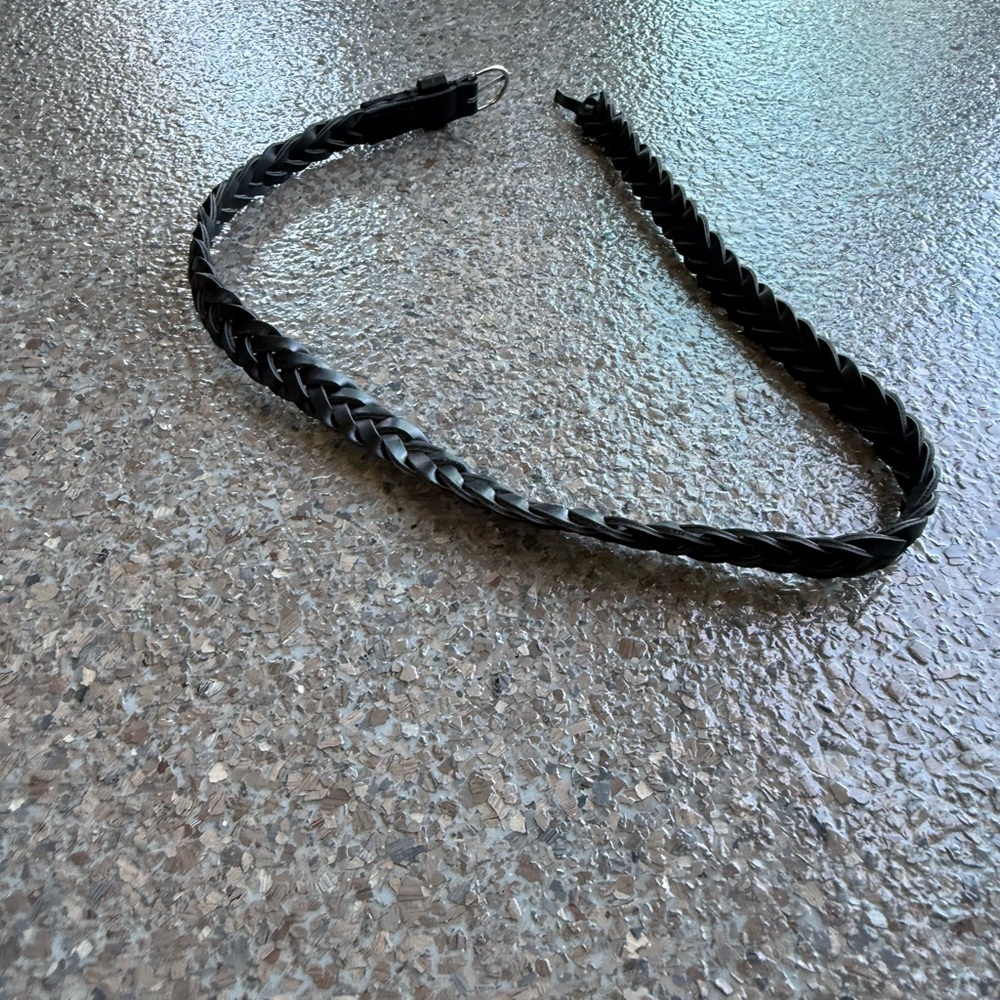 A cute black braided belt